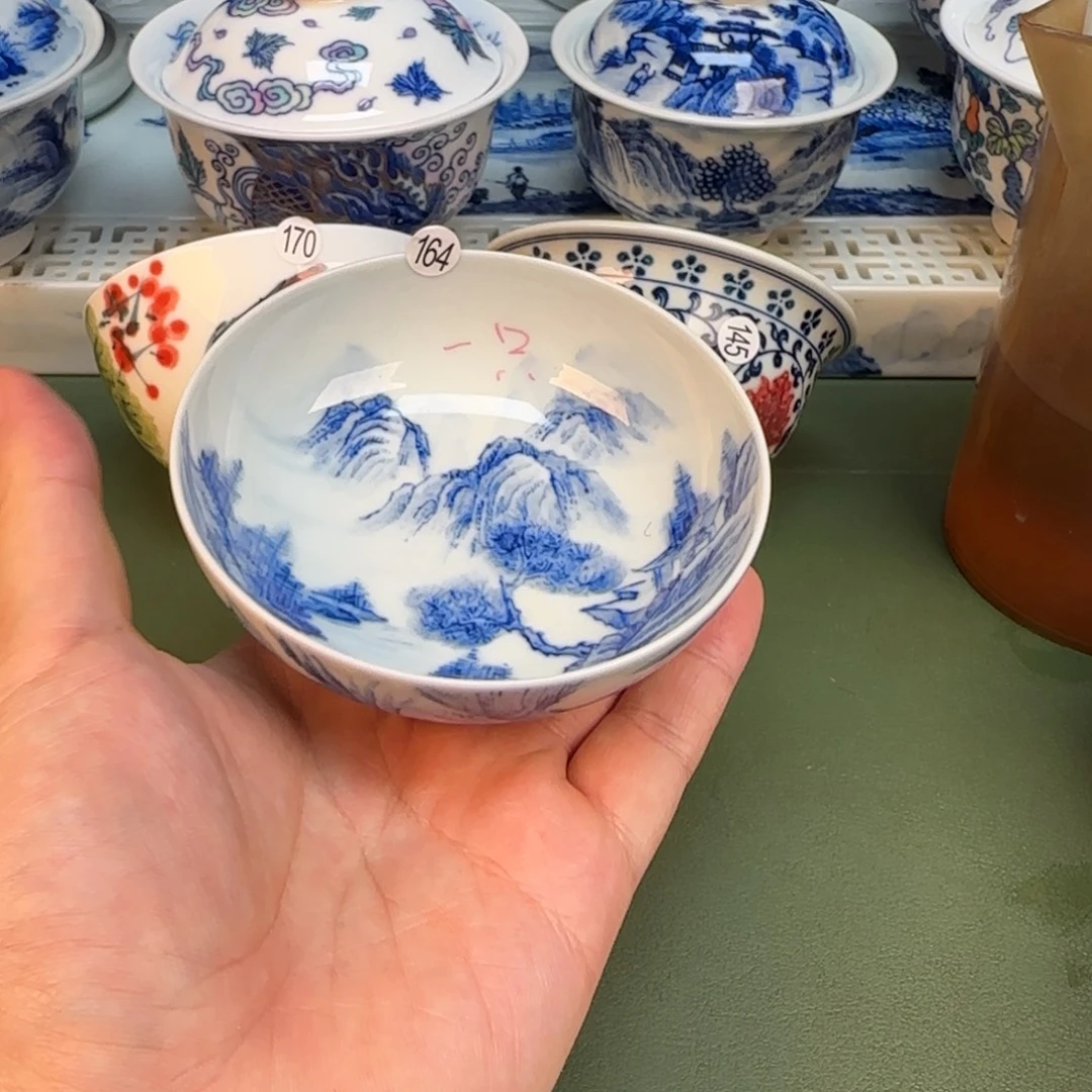 彦祖纯手工手绘茶具164