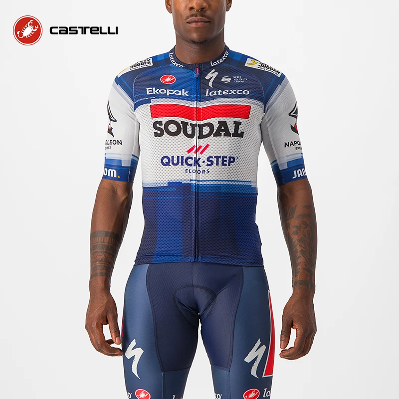 CASTELLI蝎子骑行服男夏快步职业队版领骑轻破风短袖上衣4233002