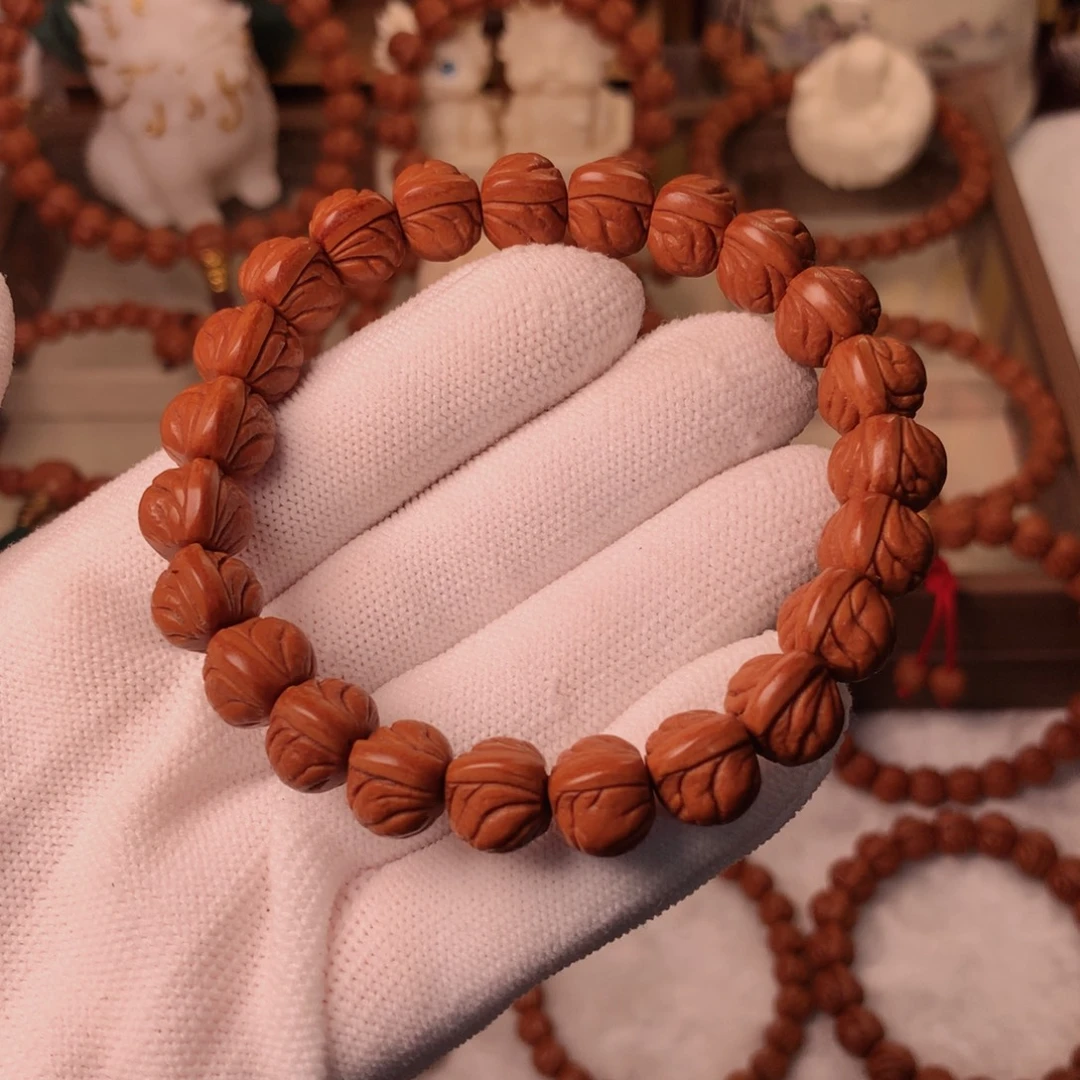 手串桃核玉龙脊手串12