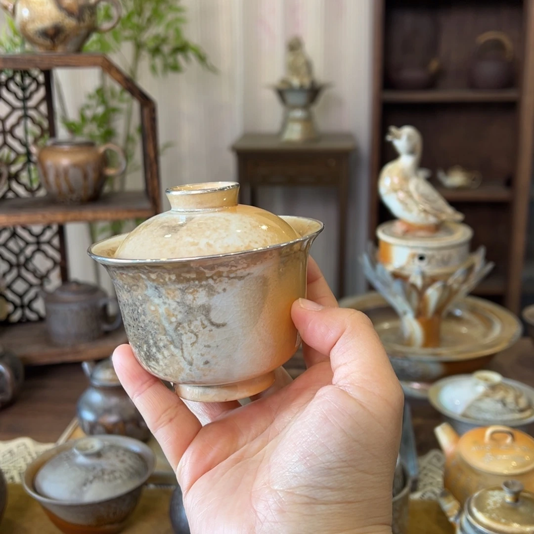 22中白复窑藏级盖碗