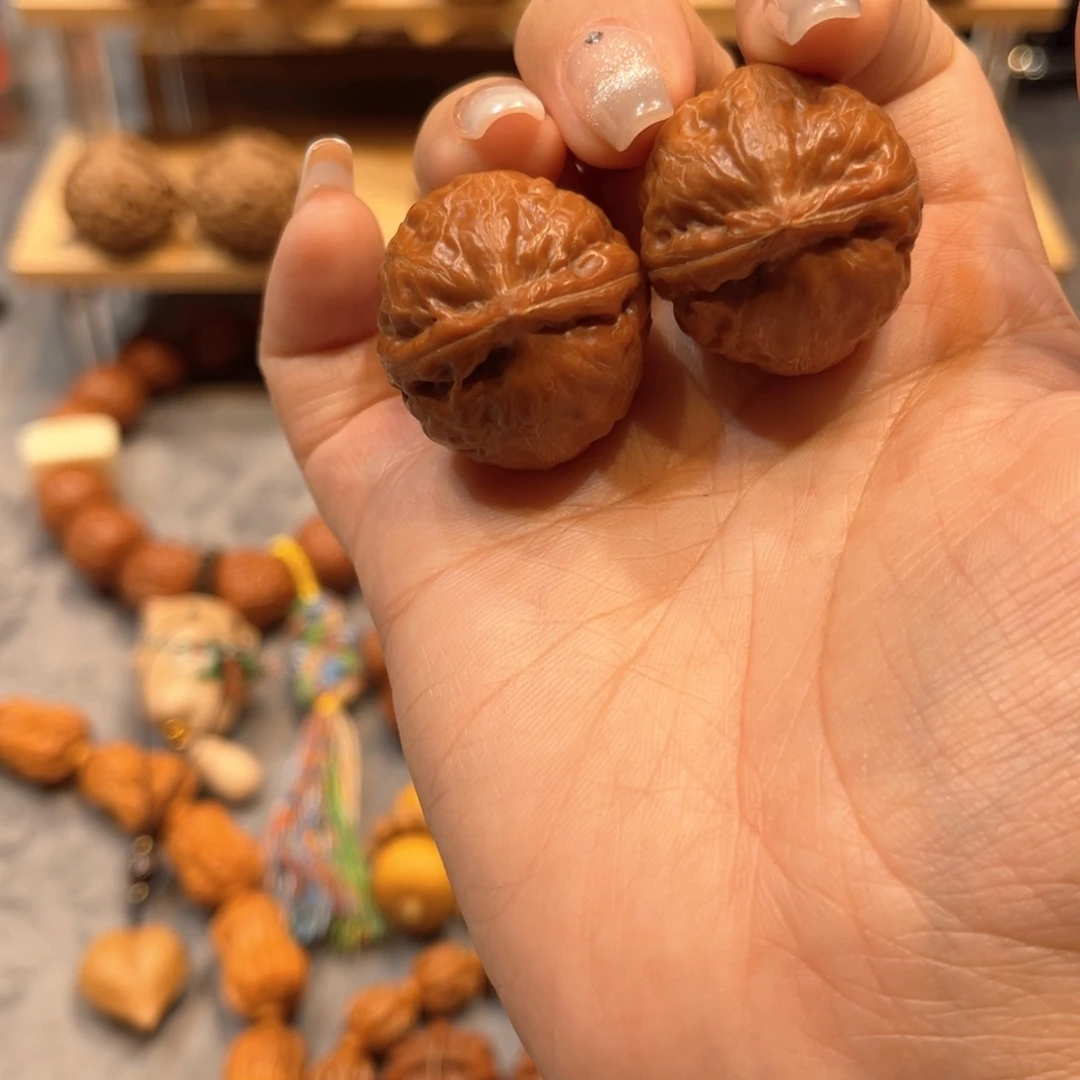 把件文玩核桃橘皮小胖墩