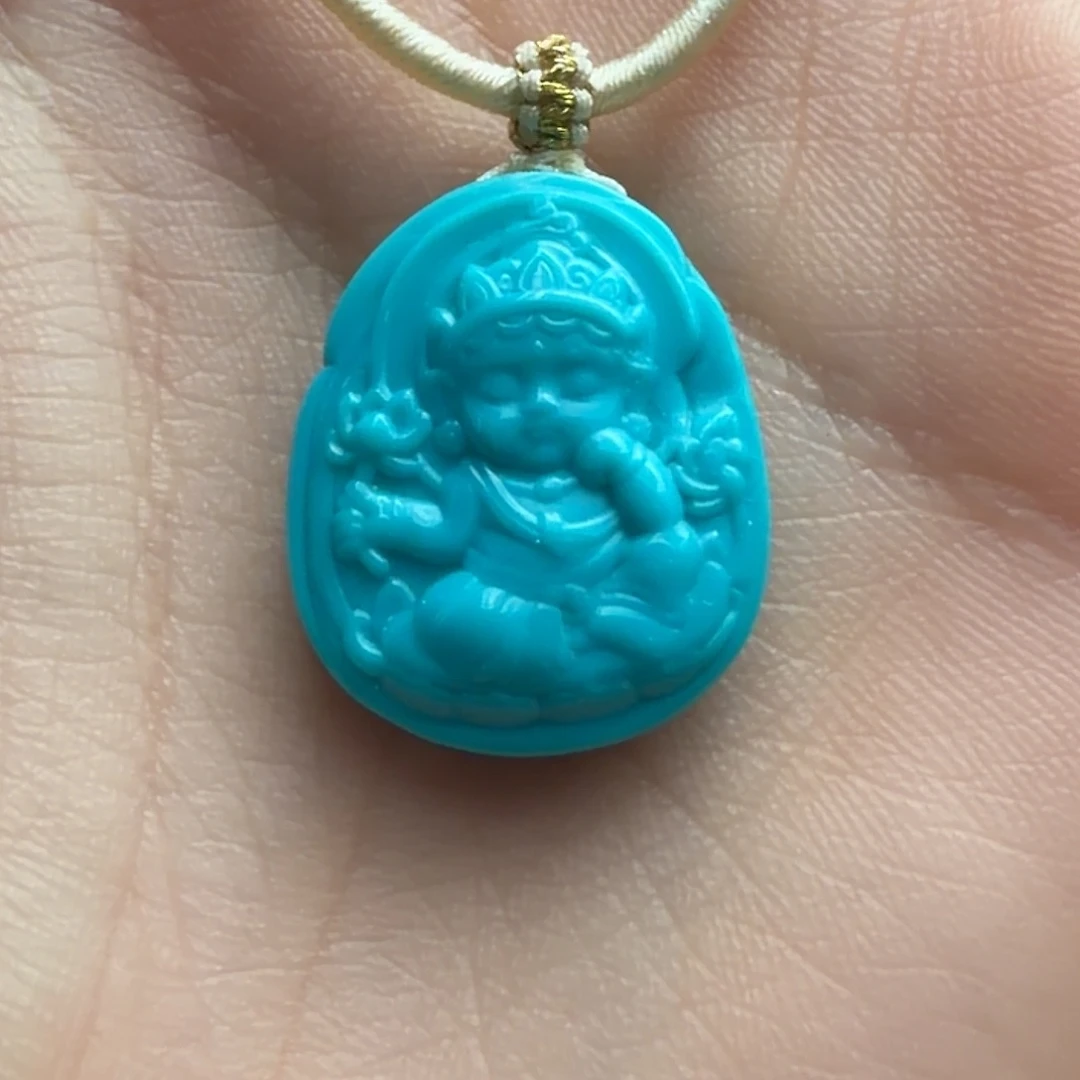 绿松石未镶嵌颈饰