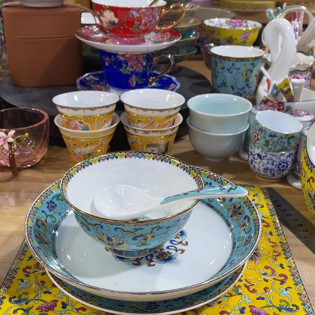 珐琅景德镇陶瓷瓷碗