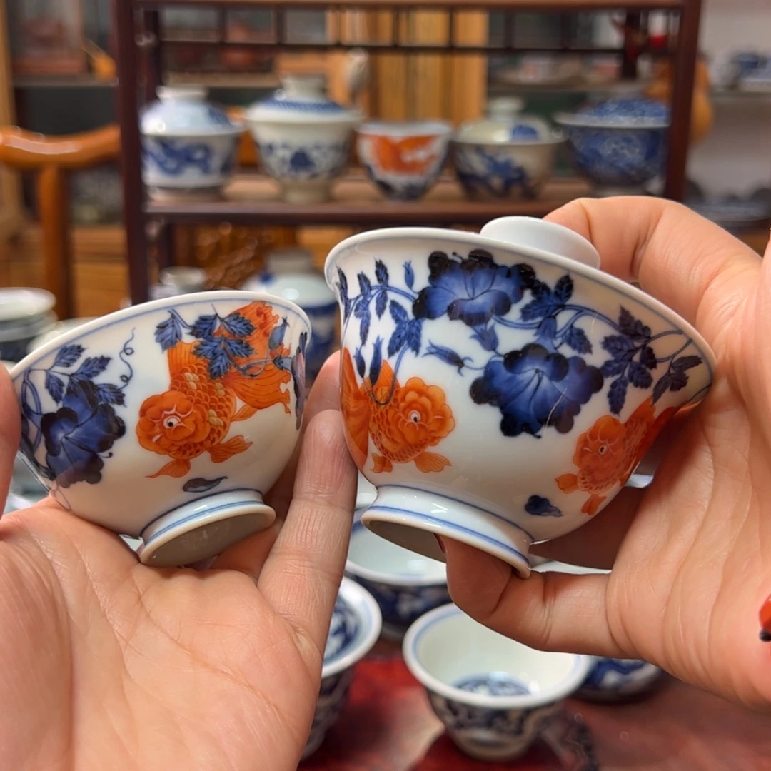 2件套凌霄花金鱼啊啊啊啊