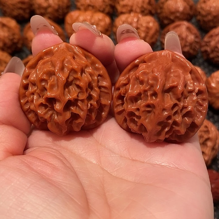 吊坠文玩核桃38向日葵0947