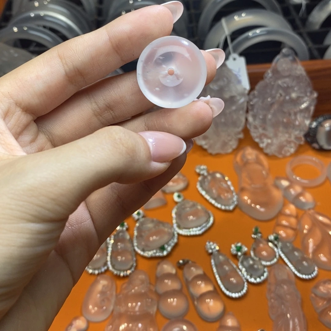 石英质玉合金吊坠(不含链)