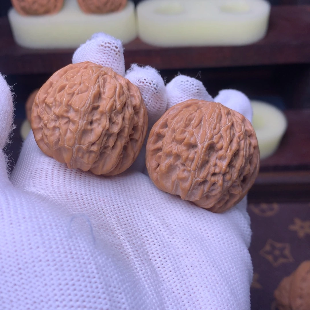 逆***光把件文玩核桃39原桩磨盘