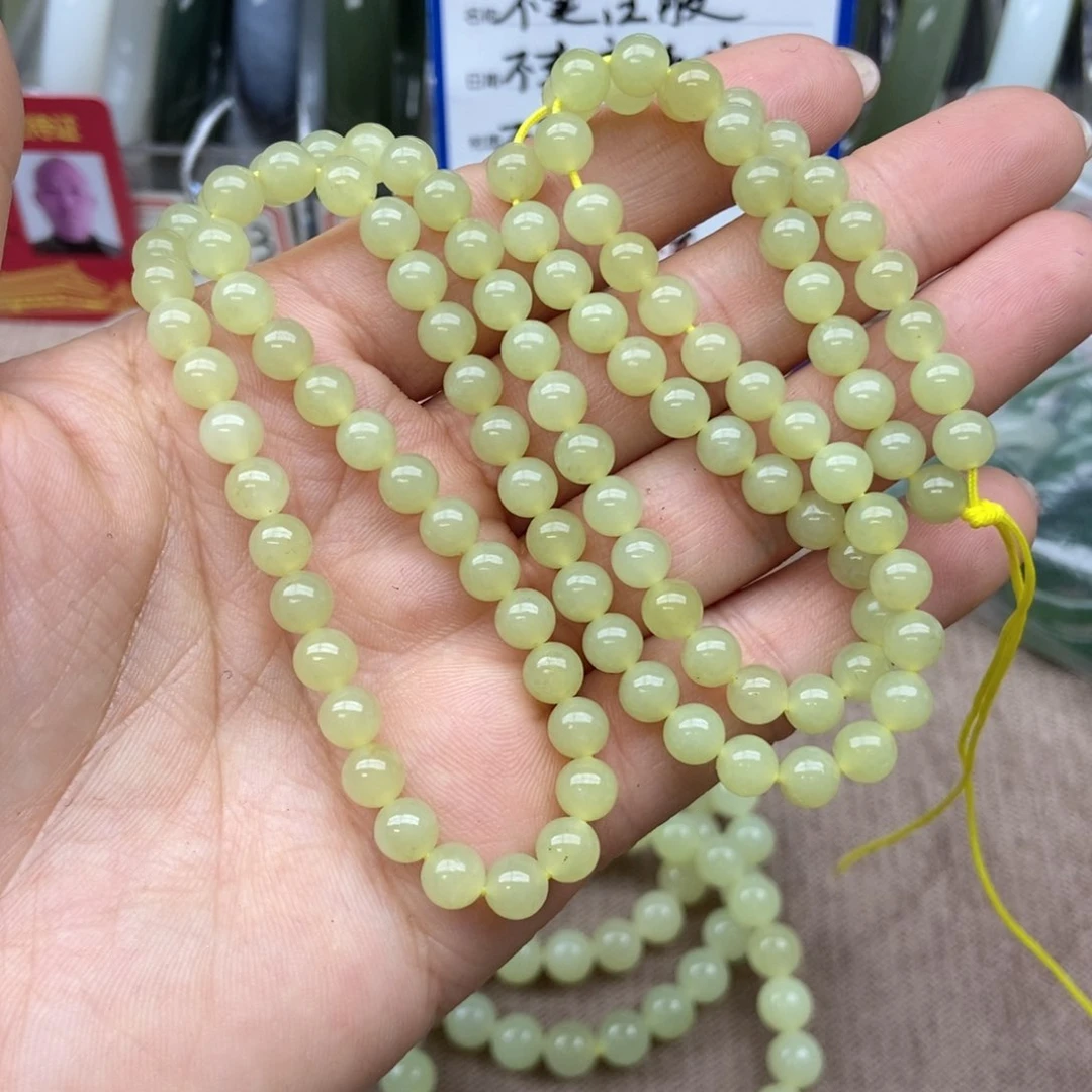 和田玉手链未镶嵌涟**心卡6