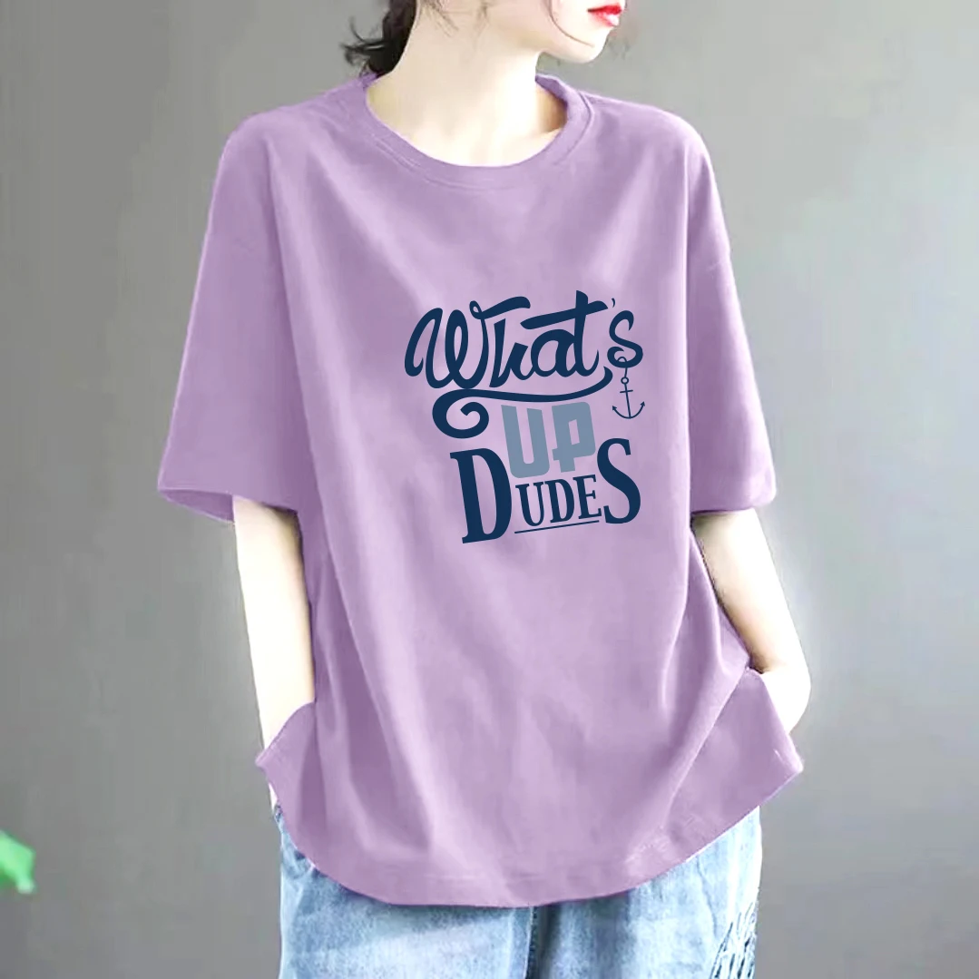 【爆款推荐】新款洋气大码印花T恤韩版百搭半袖宽松显瘦短袖上衣