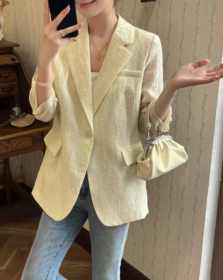 0420-08  女士时尚气质春夏西服西装外套  MHKL  8661