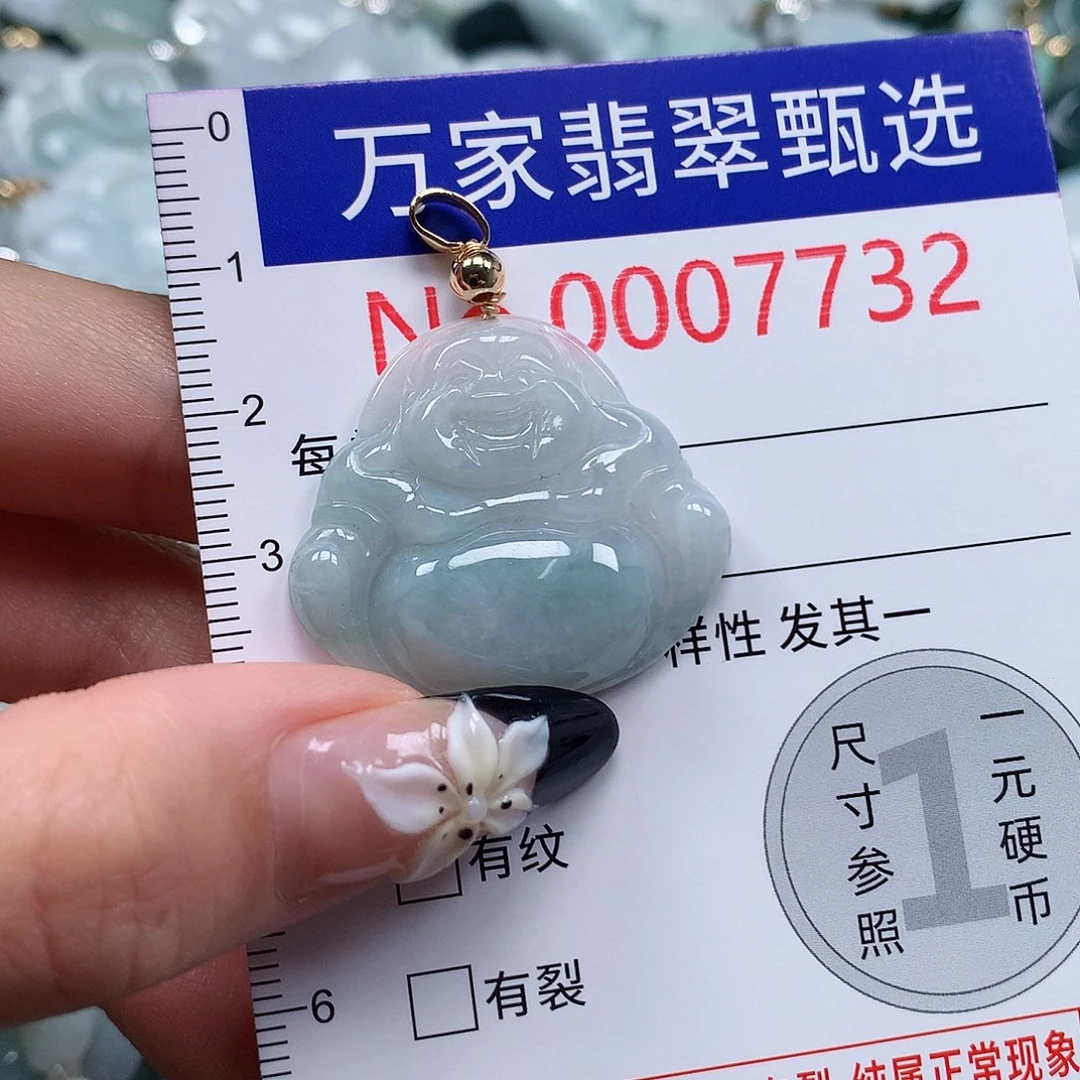 翡翠未镶嵌颈饰f