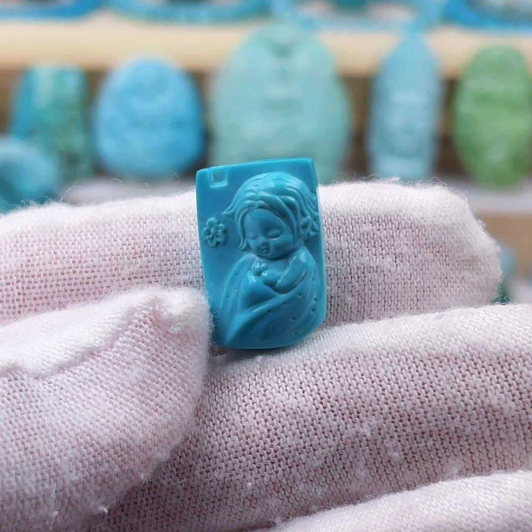 未镶嵌绿松石珠宝奇石