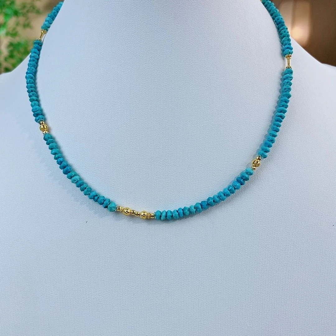 18K金镶嵌绿松石珠宝奇石