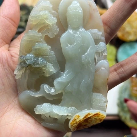 岫玉挂件未镶嵌挂件