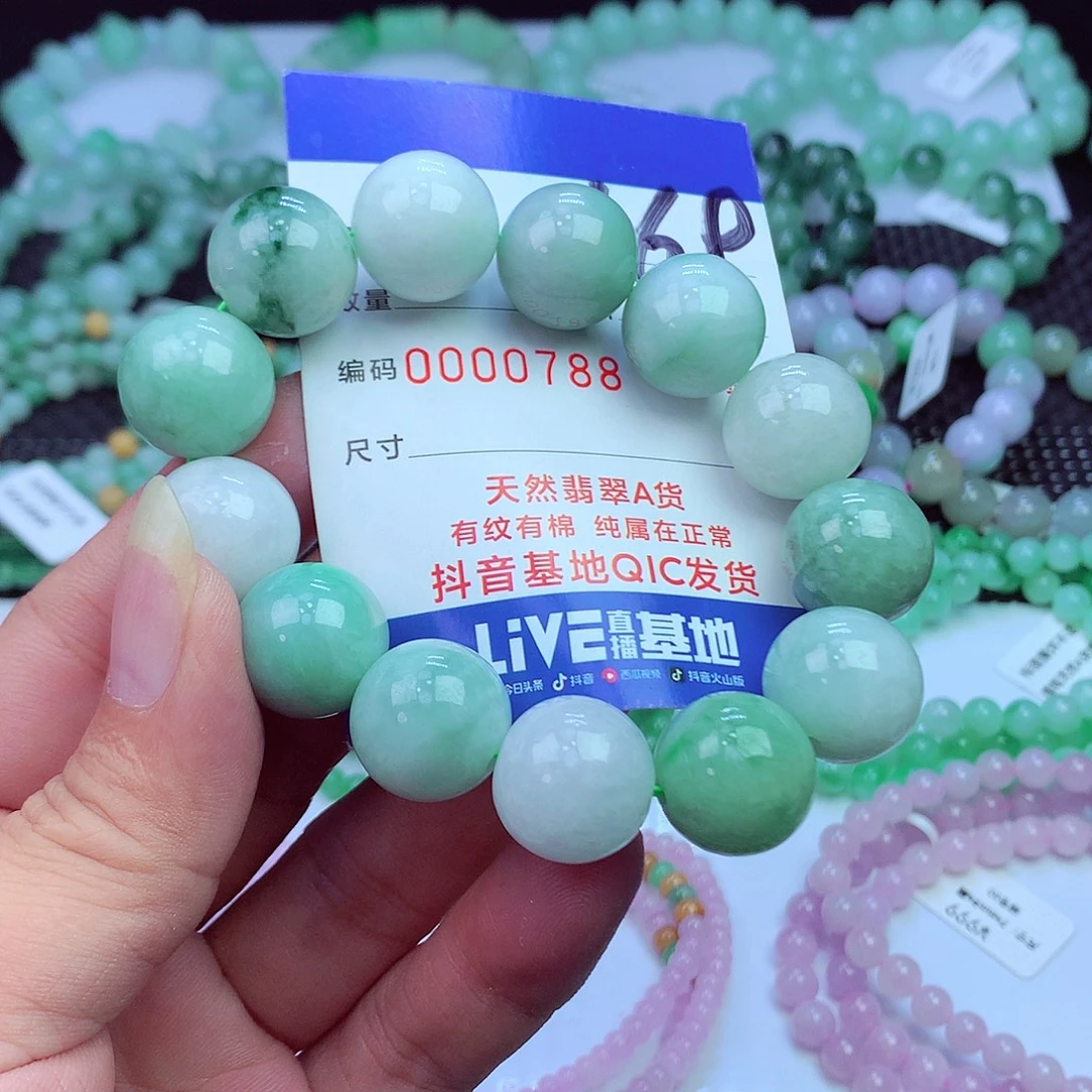 翡翠未镶嵌毛衣链