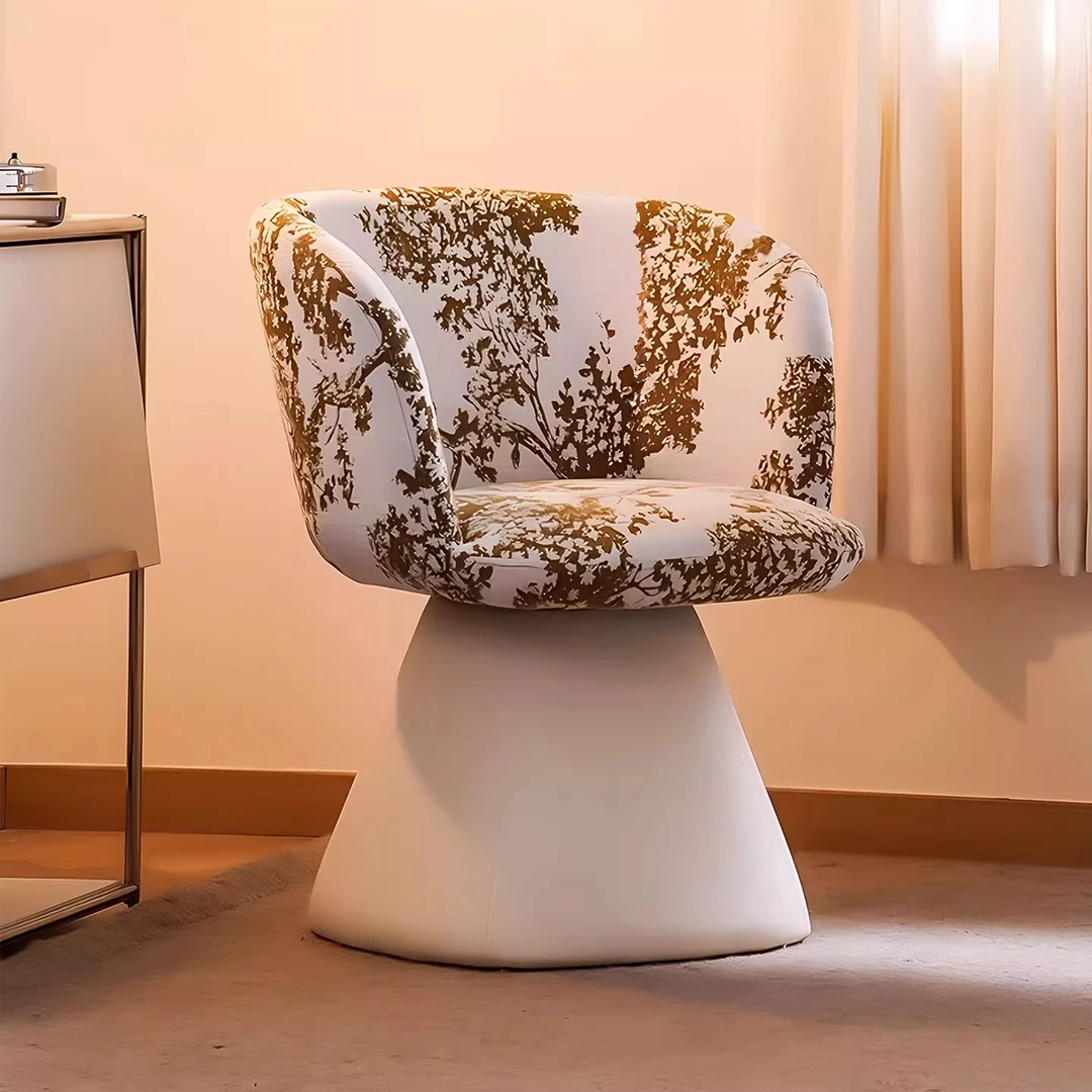 棠克设计师餐椅卧室梳妆椅凳子化妆凳书房椅旋转餐椅2025新款椅子