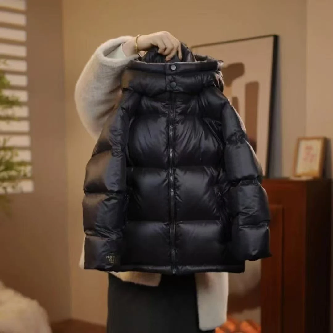 新款儿童款防寒服中大童宝宝加厚连帽女童冬装童装潮外套保暖1