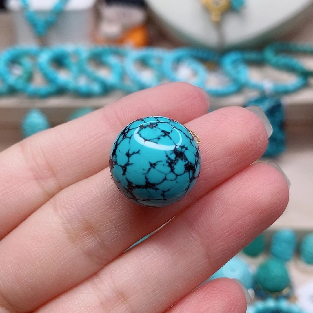 绿松石圆珠未镶嵌