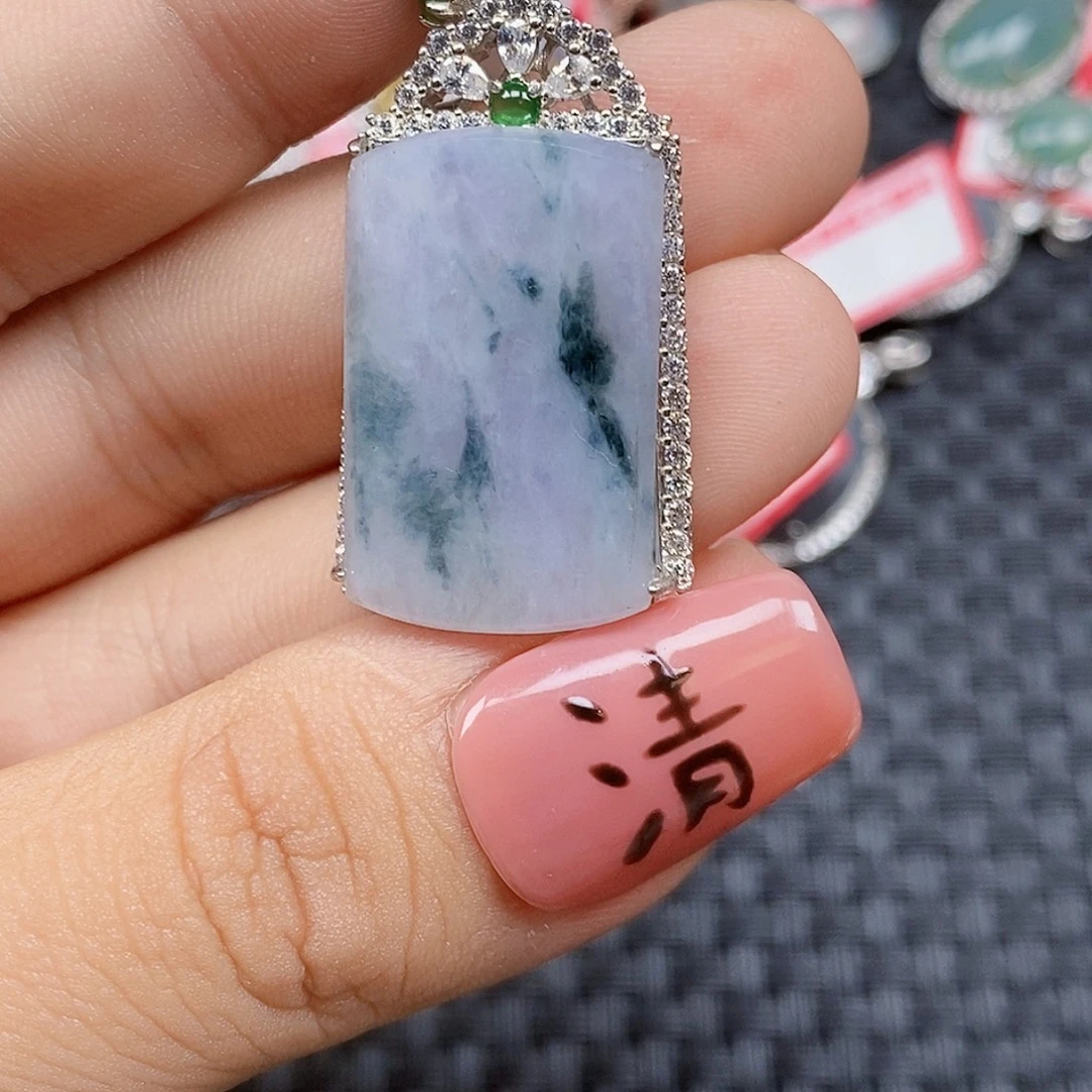 翡翠银S925镶嵌戒指