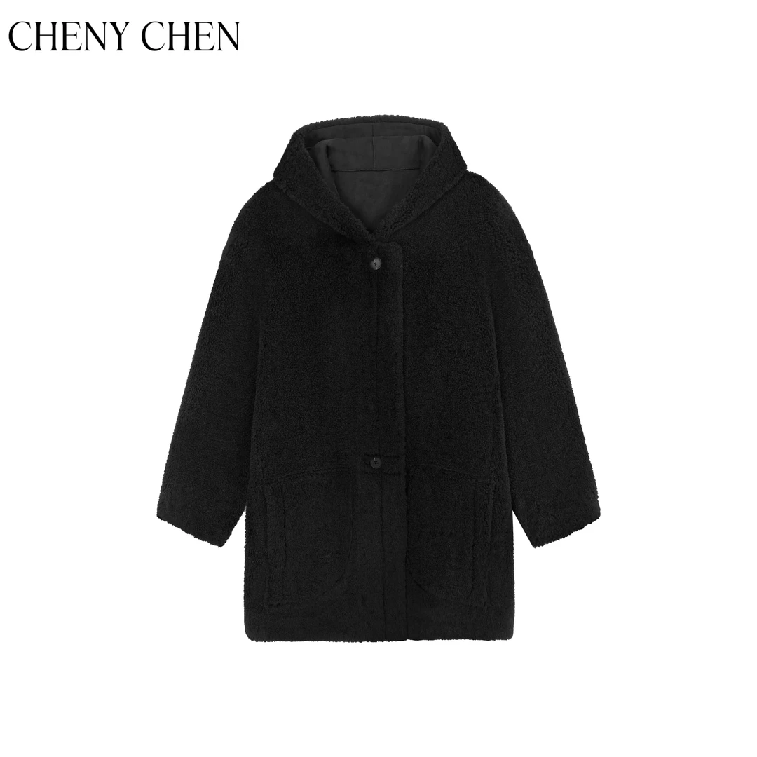 【孙大海专属】连帽厚款外套秋冬女装保暖摇粒绒外套CY-TN035