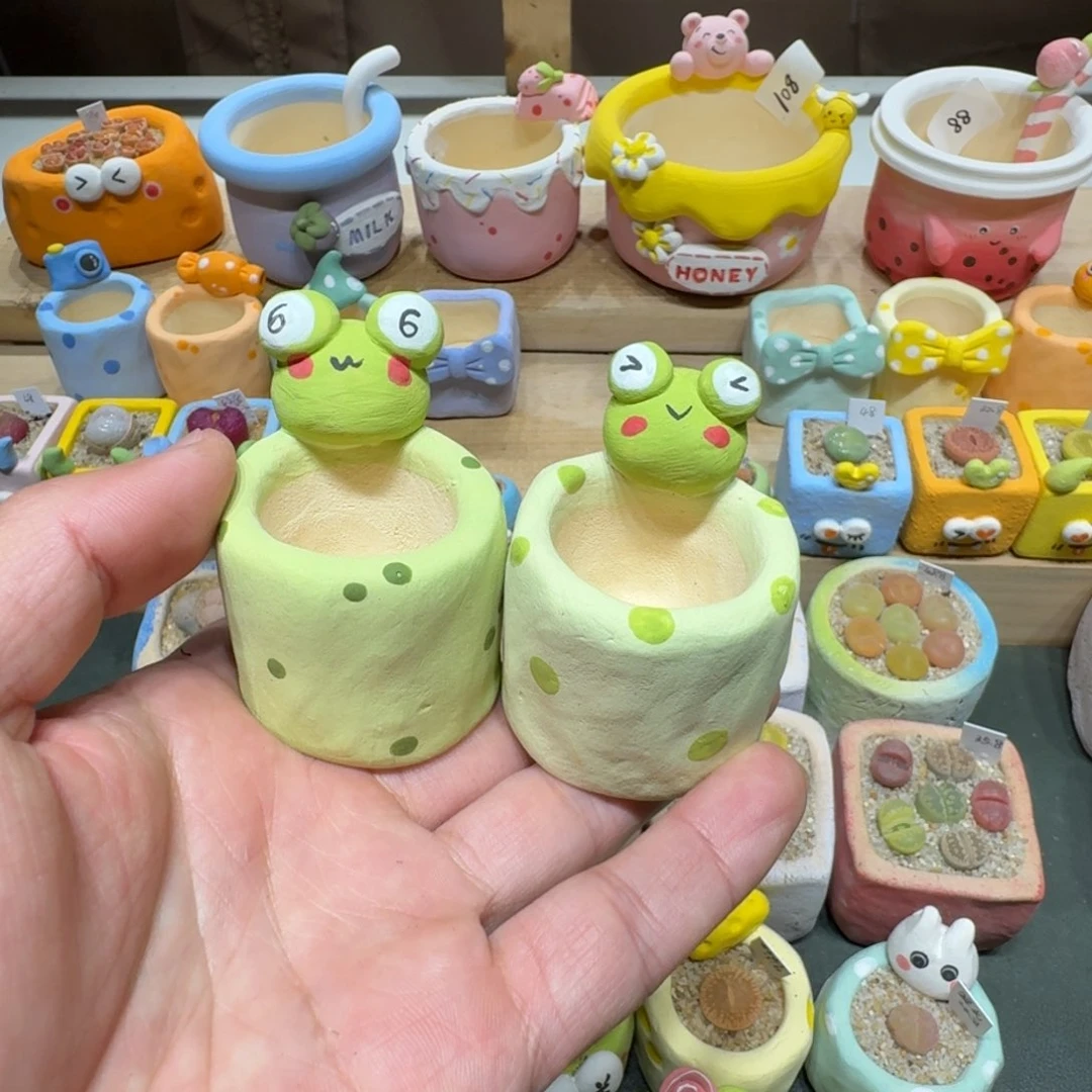 红陶?**?蘑菇476花盆