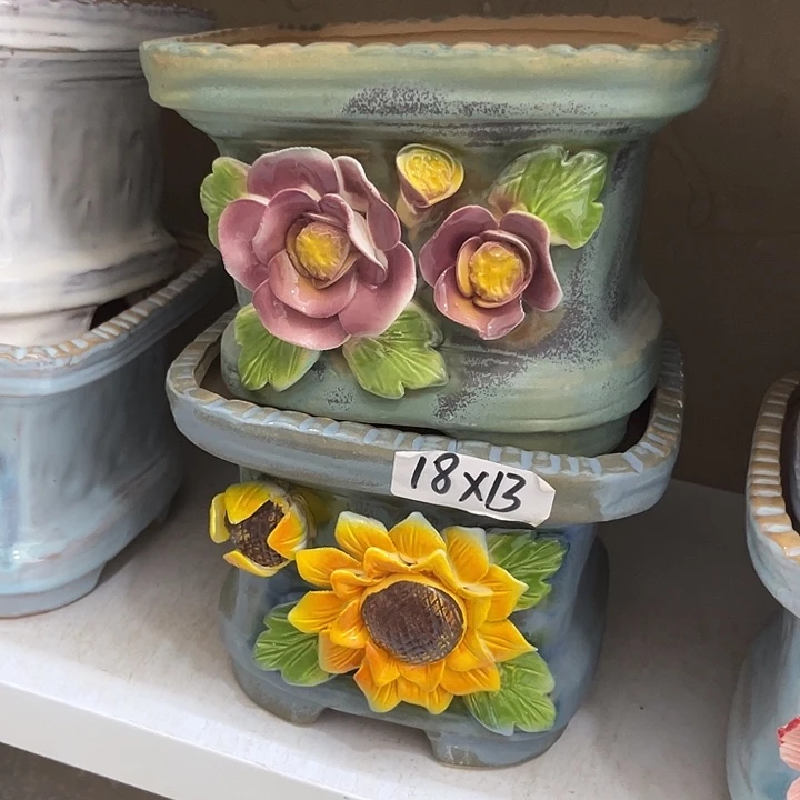 粗陶材质多肉花盆