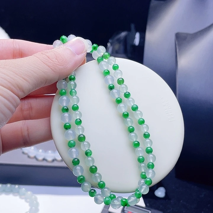 翡翠未镶嵌手串珠链