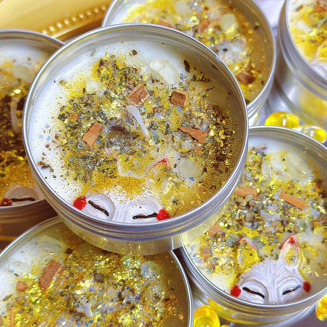 手作 多米金狐 香薰蜡烛