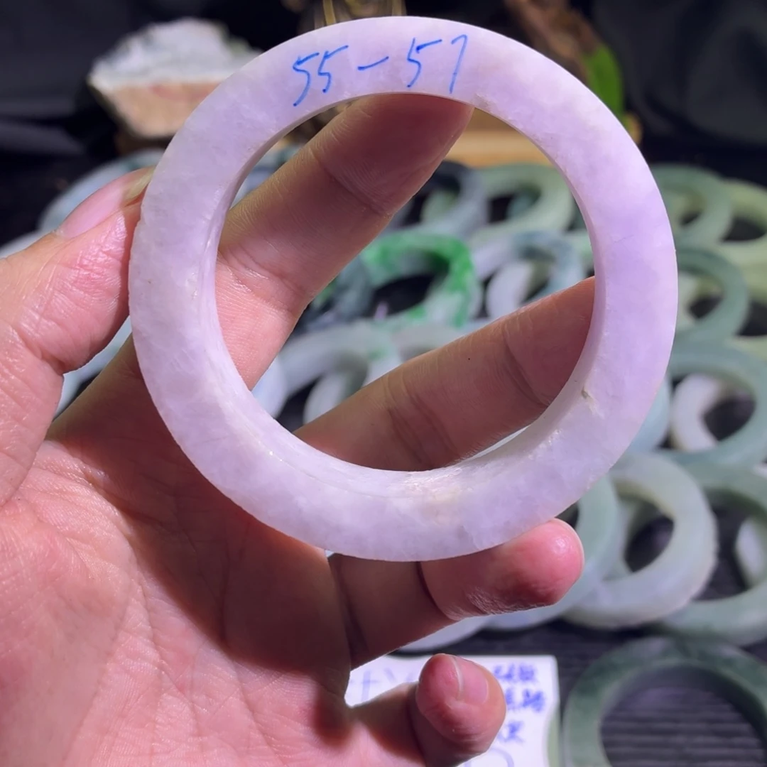 定制翡翠未镶嵌天然翡翠A货毛胚手镯定制