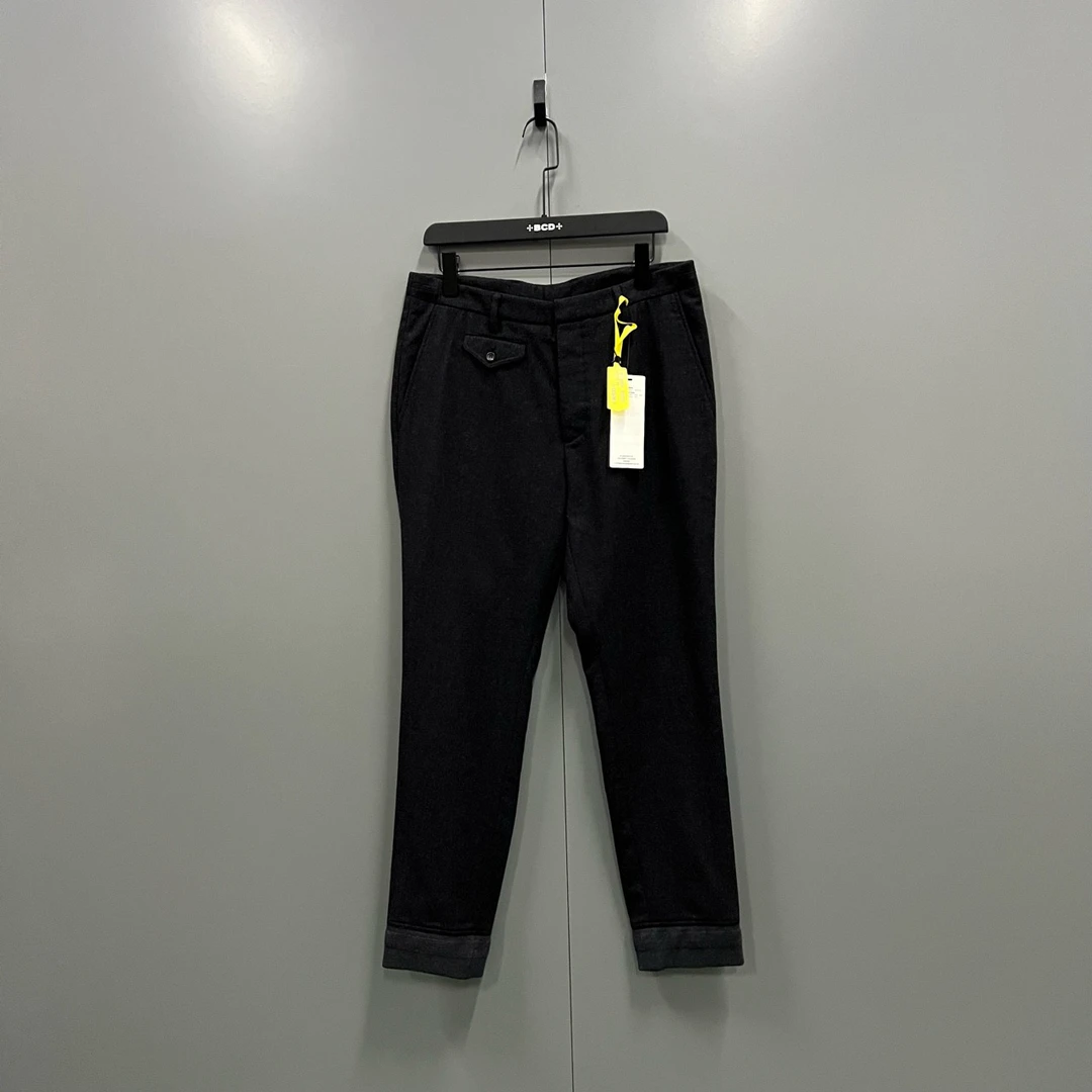 95新 GUCCI/古驰 (ll) 古驰 黑色羊毛长裤 46