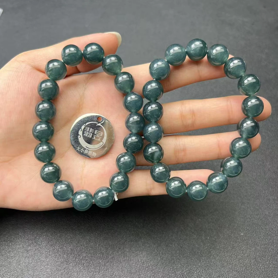 翡昱-N11-14154-天然A货翡翠手串/约11+/约17颗-多样性发其一C