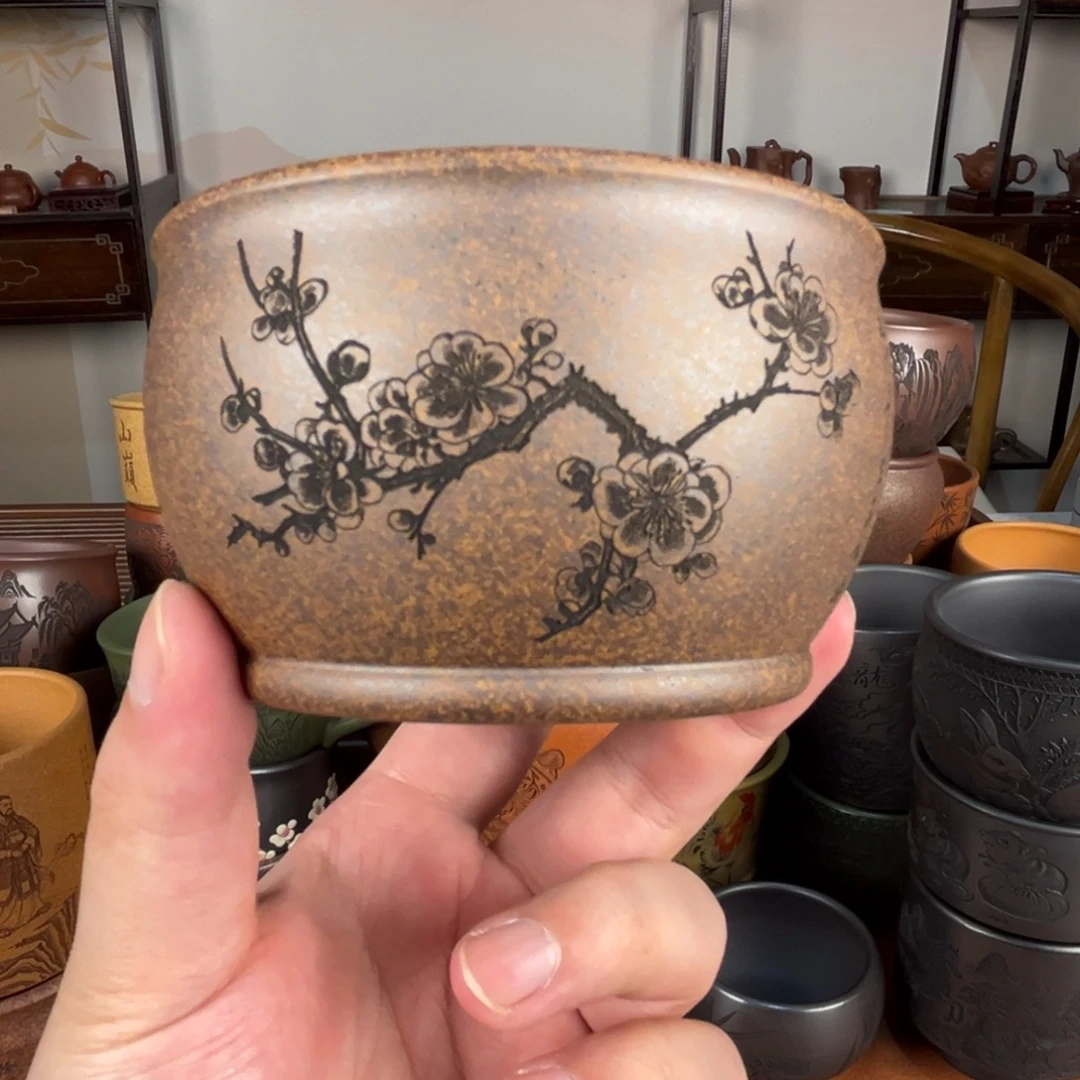 紫砂茶杯紫砂主人杯 手工制作