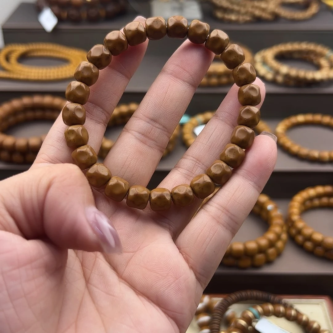 紫金鼠手串你**19实心黄皮无项