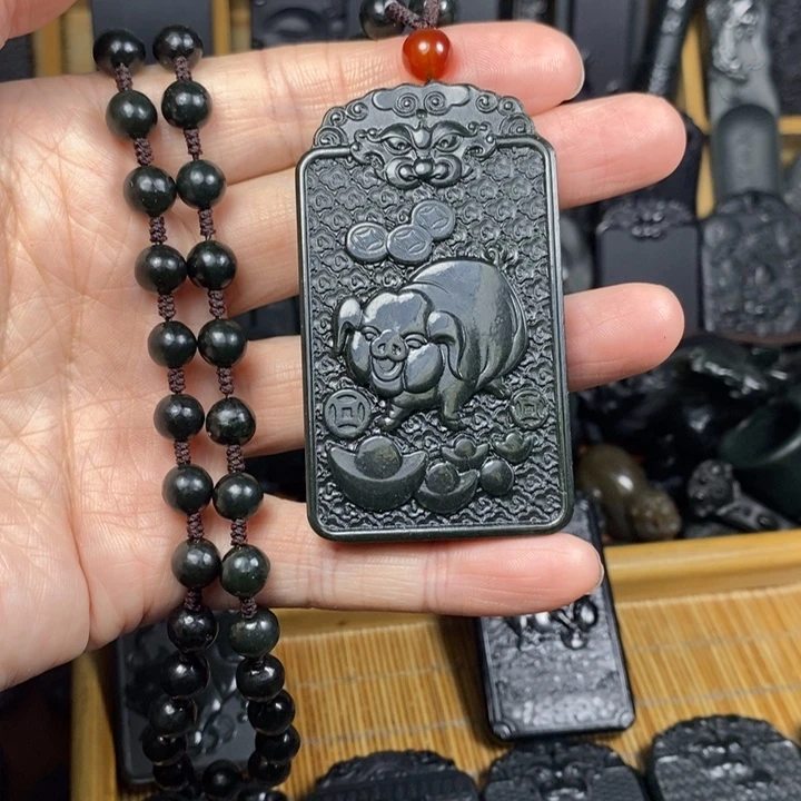 仙***哥和田玉（青玉）未镶嵌颈饰