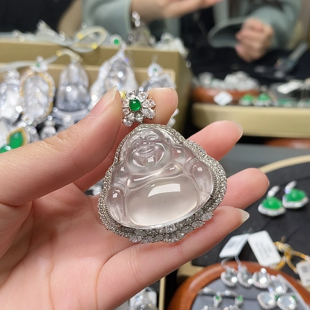 石英质玉颈饰银S925镶嵌七**~琳@@A0000025