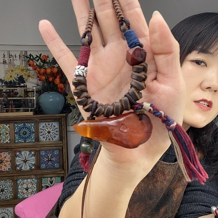 蜜蜡项链未镶嵌项链