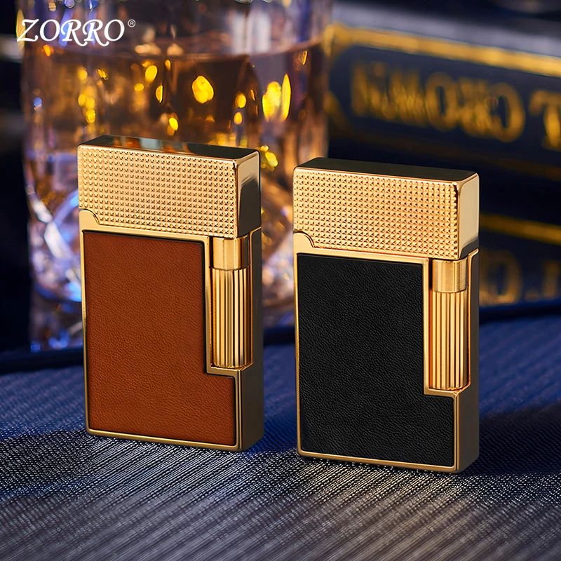 ZORRO佐罗Z612巴黎丁金朗声煤油防风打火机侧滑送男生节日礼高档