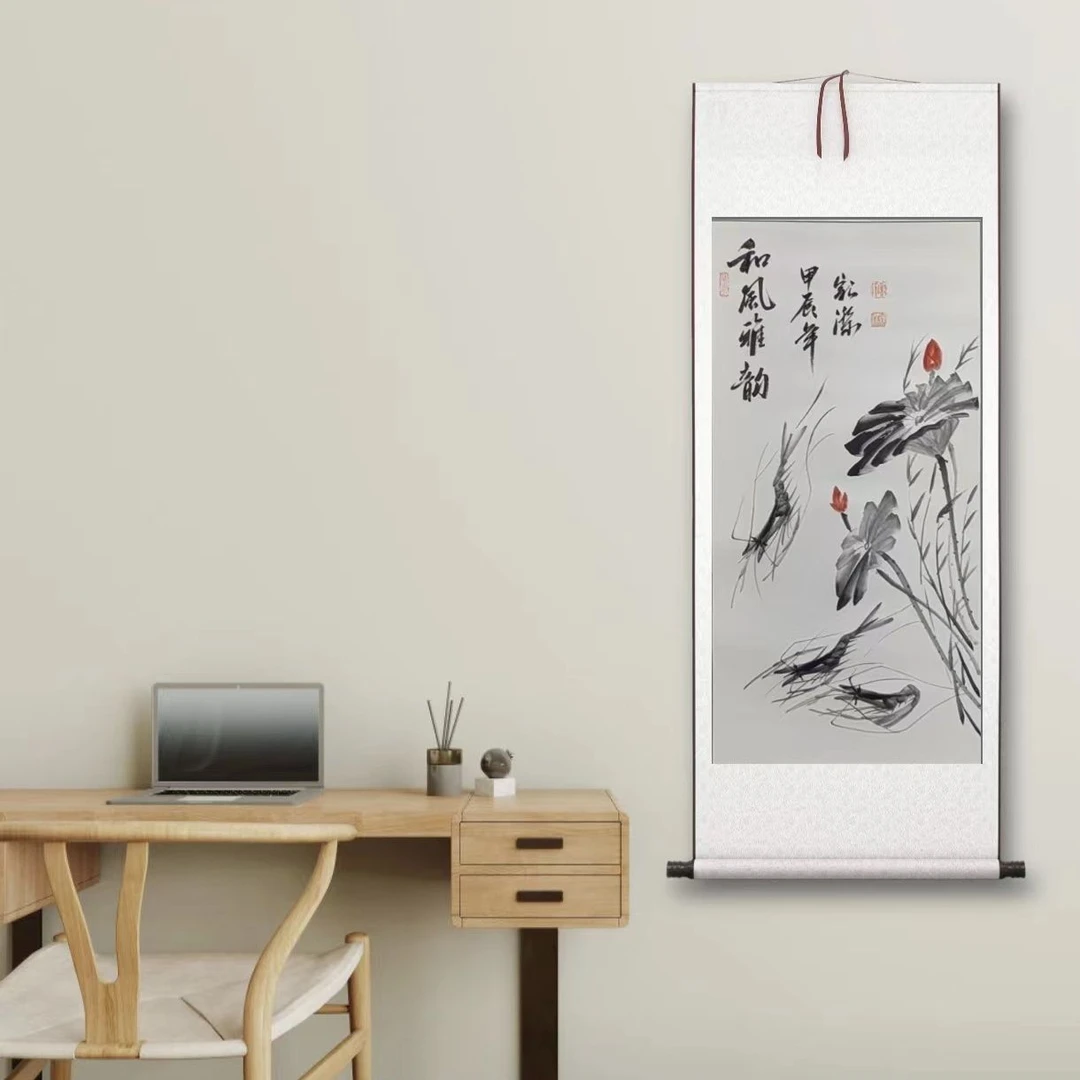 XYJ和风雅韵.三尺竖白轴.三