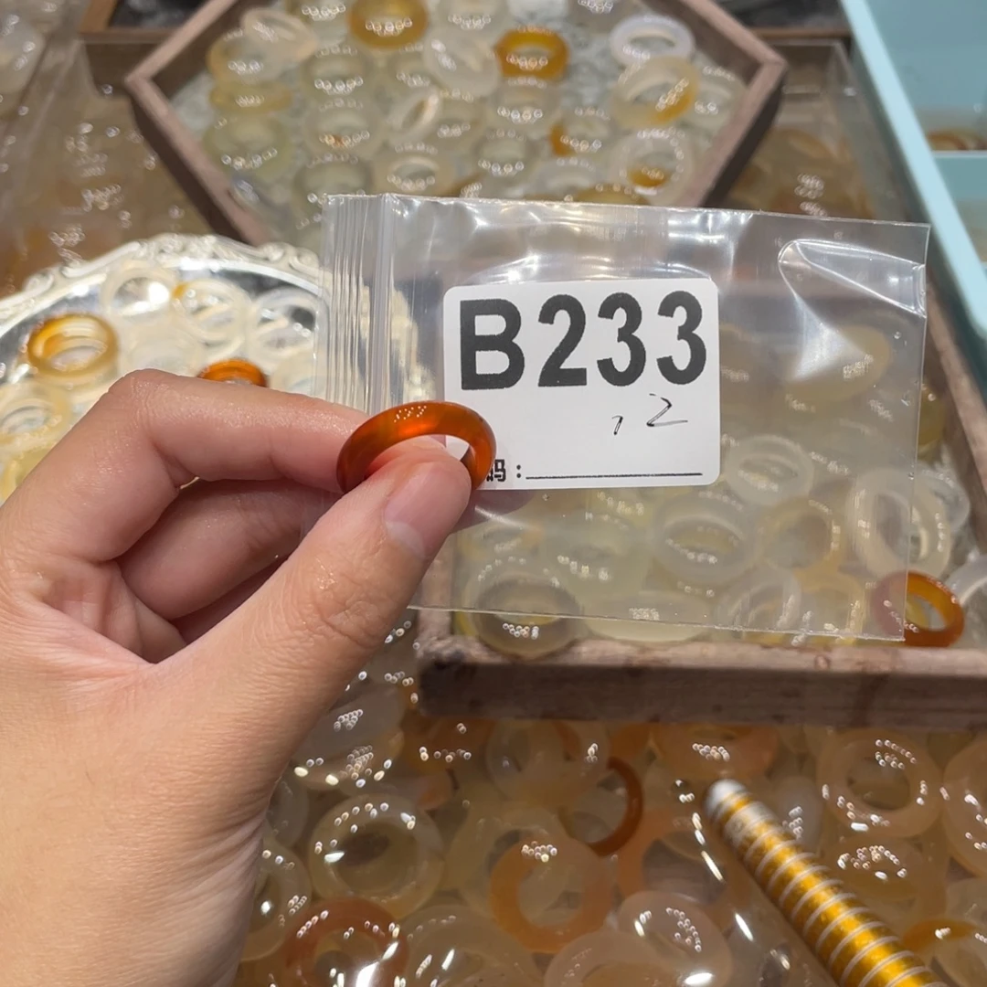 玛瑙/玉髓未镶嵌戒指233