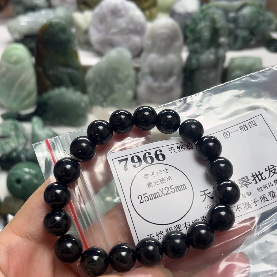 翡翠未镶嵌颈饰7966