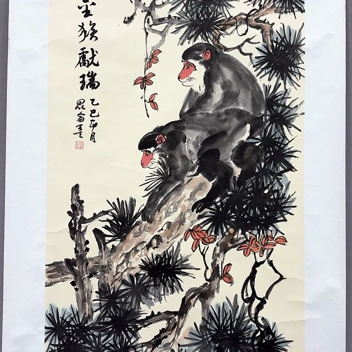 国画亲笔手绘放心去藏