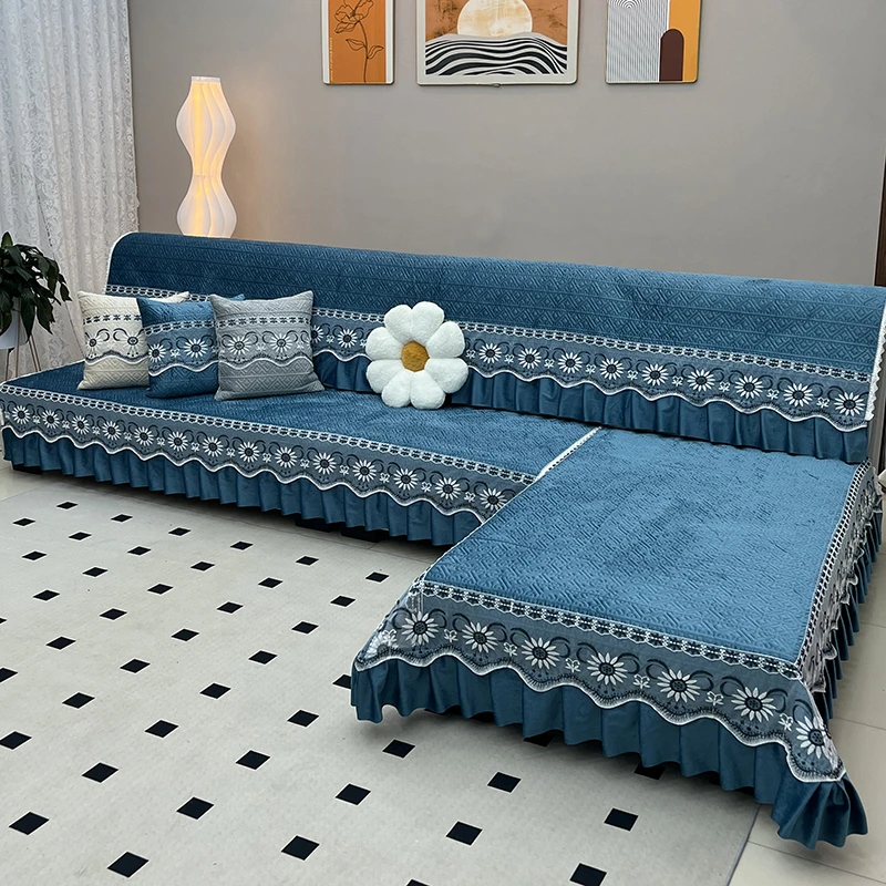 【全套】四季通用沙发垫防滑耐磨直排爆款沙发罩简约高档加厚