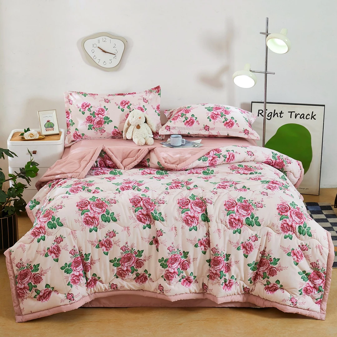 15天免费试睡 ！2025新款针织双层纱夏凉被空调薄款印花学生宿舍被