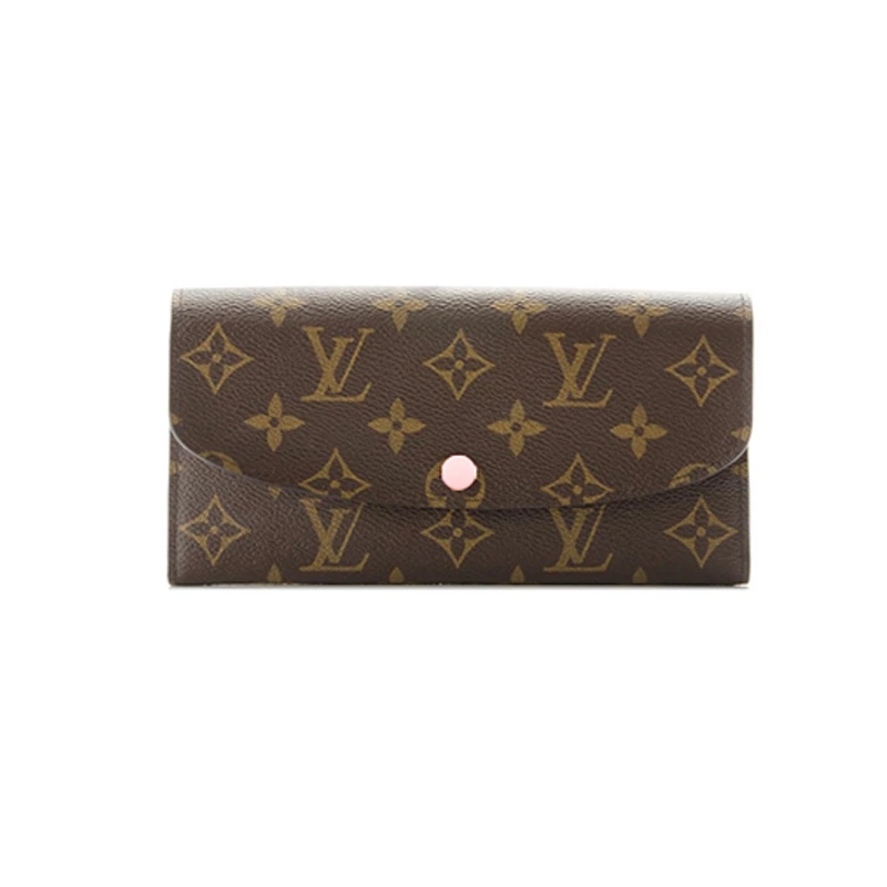 99新 LouisVuitton/路易威登 豆豆钱包 粉色（配链条）