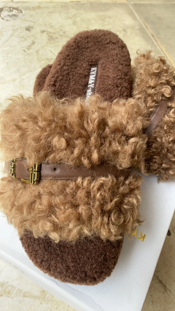 冬季新款时尚百搭毛毛拖1662