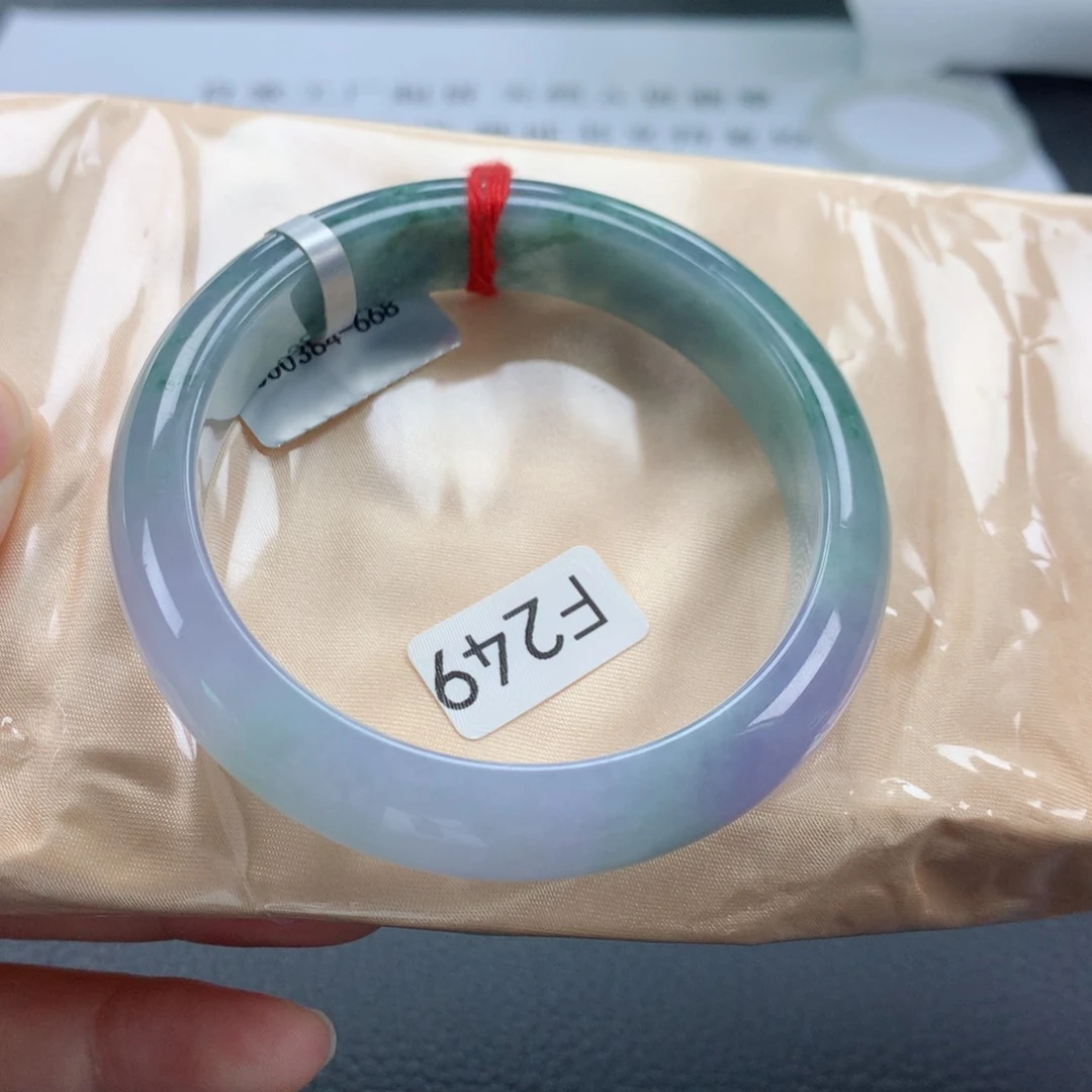 翡翠手镯未镶嵌缅甸天然翡翠手镯57圈口