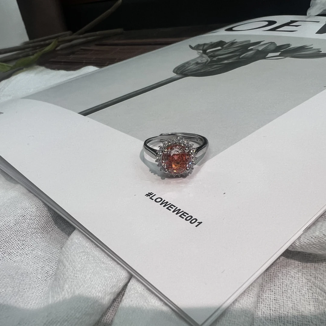 高定珠宝橙钻戒指HF728S098