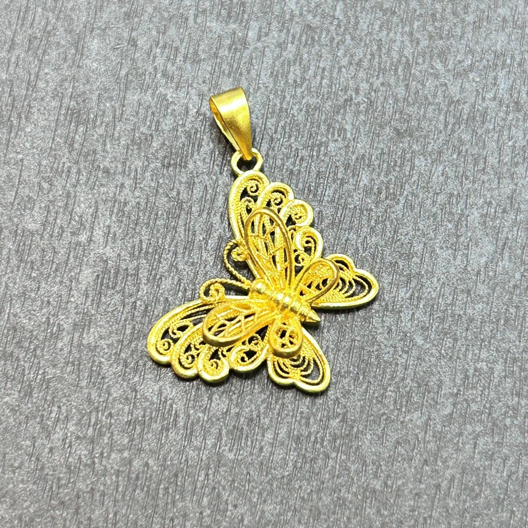 【店长专享】足金999投资金攒黄金悦己蝴蝶ZBHJD1351克重多退少补