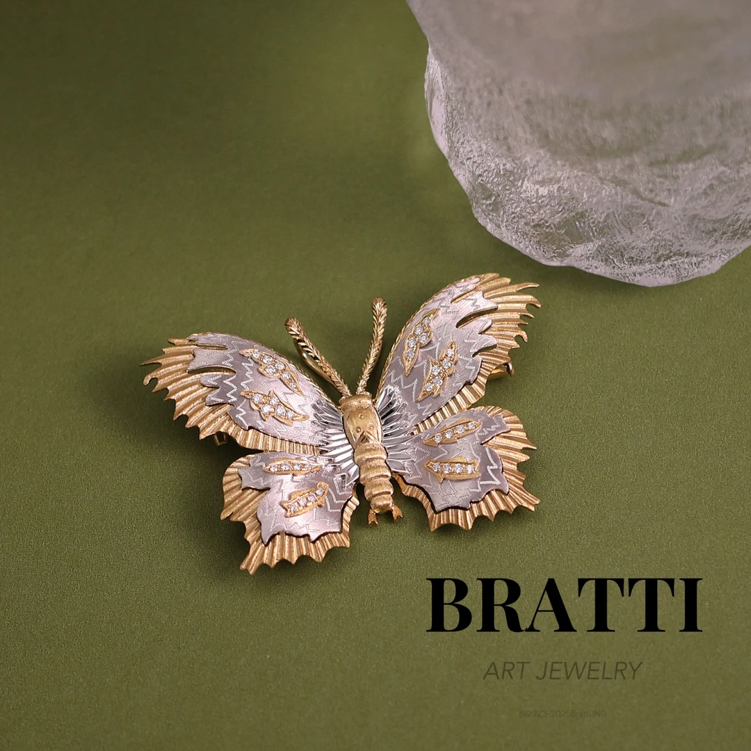 Bratti珠宝18K金“逐梦精灵”蝴蝶钻石胸针-KXZ250703