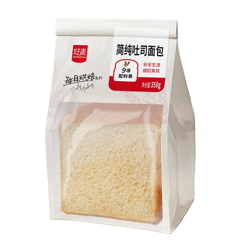 【吐司原来的味道】好麦简纯白吐司面包350g/袋